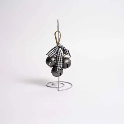 Jingle Bells With Buffalo Check Ribbon