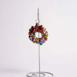 Joyful Wreath Glass Gem Ornament