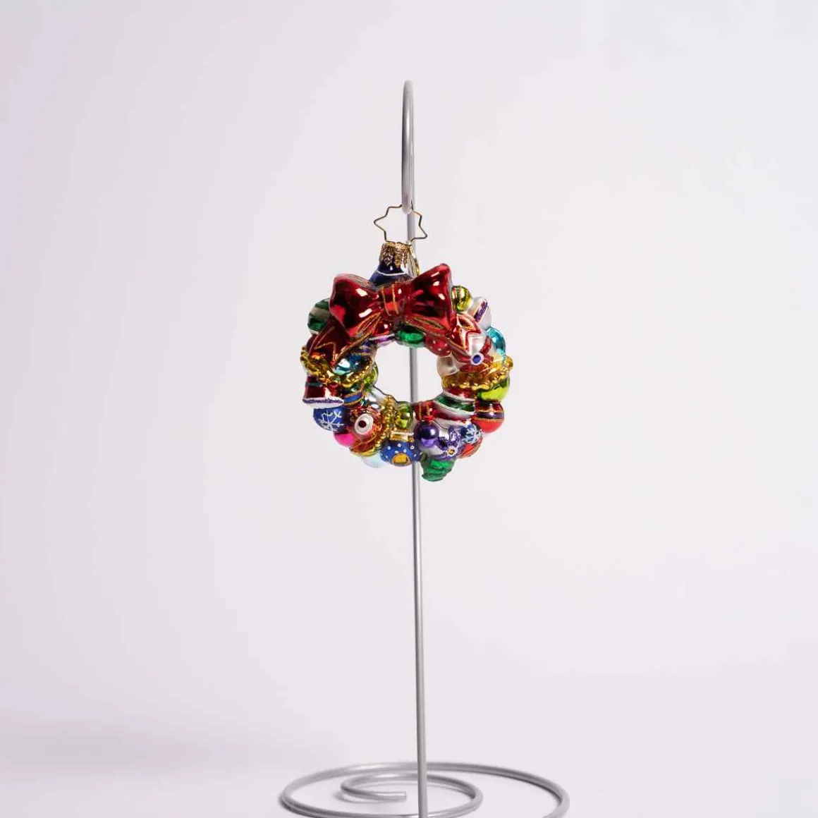 Joyful Wreath Glass Gem Ornament