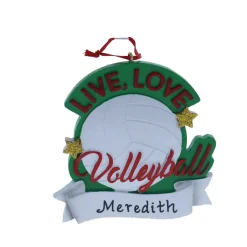 Live Love Volleyball Ornament