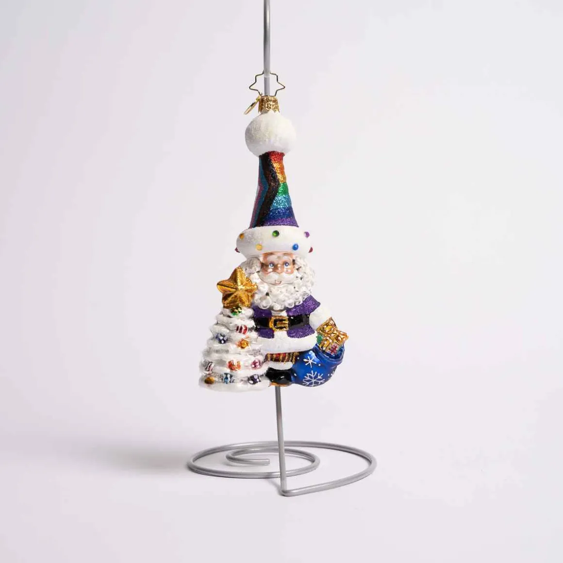 Love Is Love Santa Glass Ornament