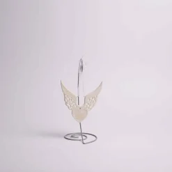 Memorial Wings And Heart With Verse Ornament