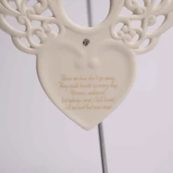 Memorial Wings And Heart With Verse Ornament
