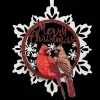 Merry Christmas Cardinal Ornament