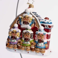 Merry Milk Maids Glass Ornament