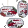 Metal Red Truck Ornaments