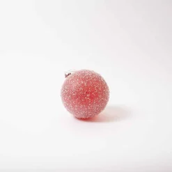 150Mm Sugar Glitter Red Ball