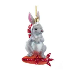 Noble Gems Bunny With Carrot Ornament