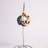 Over The Moon For Christmas Glass Gem Ornament