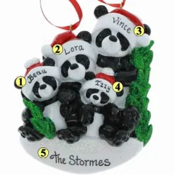 Panda Family Of 4