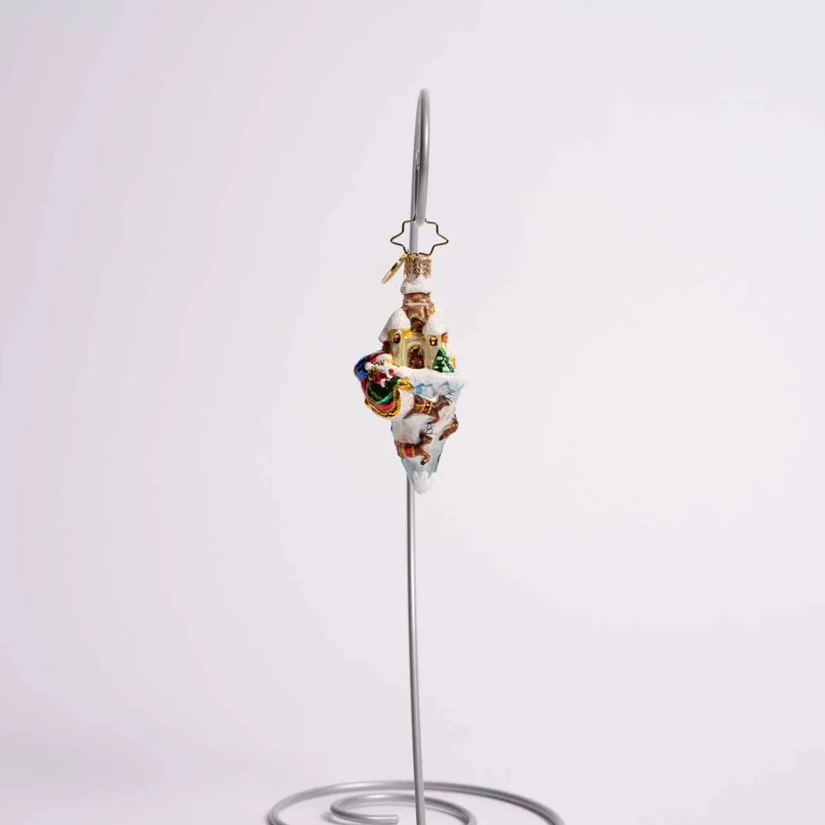Paradise On Ice Glass Gem Ornament