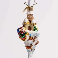 Paradise On Ice Glass Gem Ornament