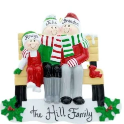 Park Bench Family Of 3
