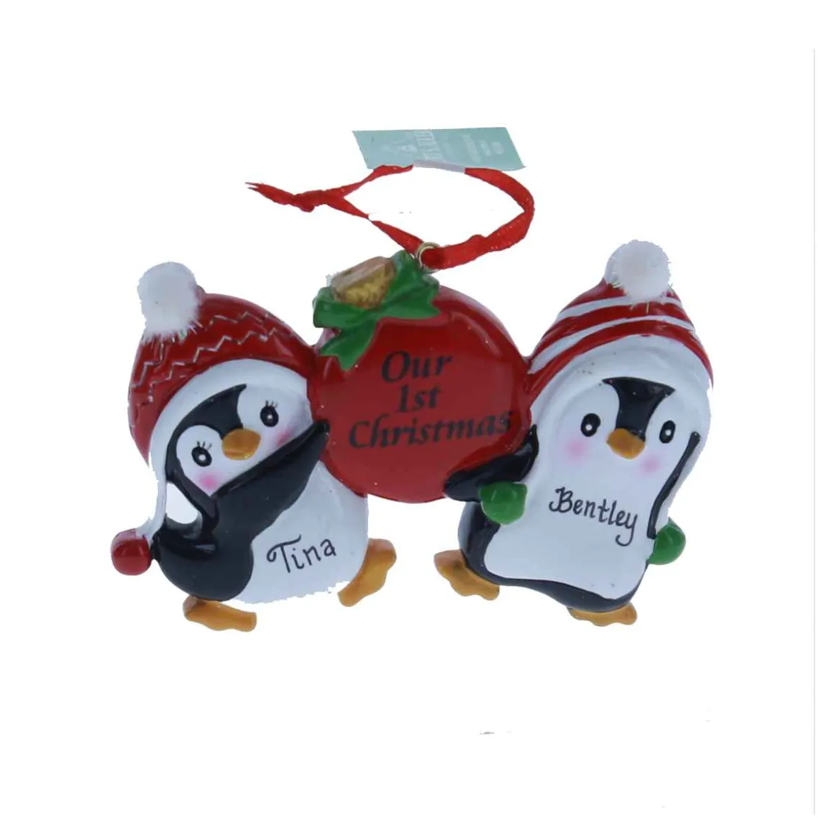 Penguin Couple Our 1St Christmas Ornament