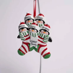 Penguin Stocking Family Of 5
