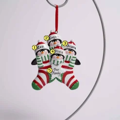Penguin Stocking Family Of 4