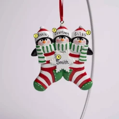 Penguin Stocking Family Of 3