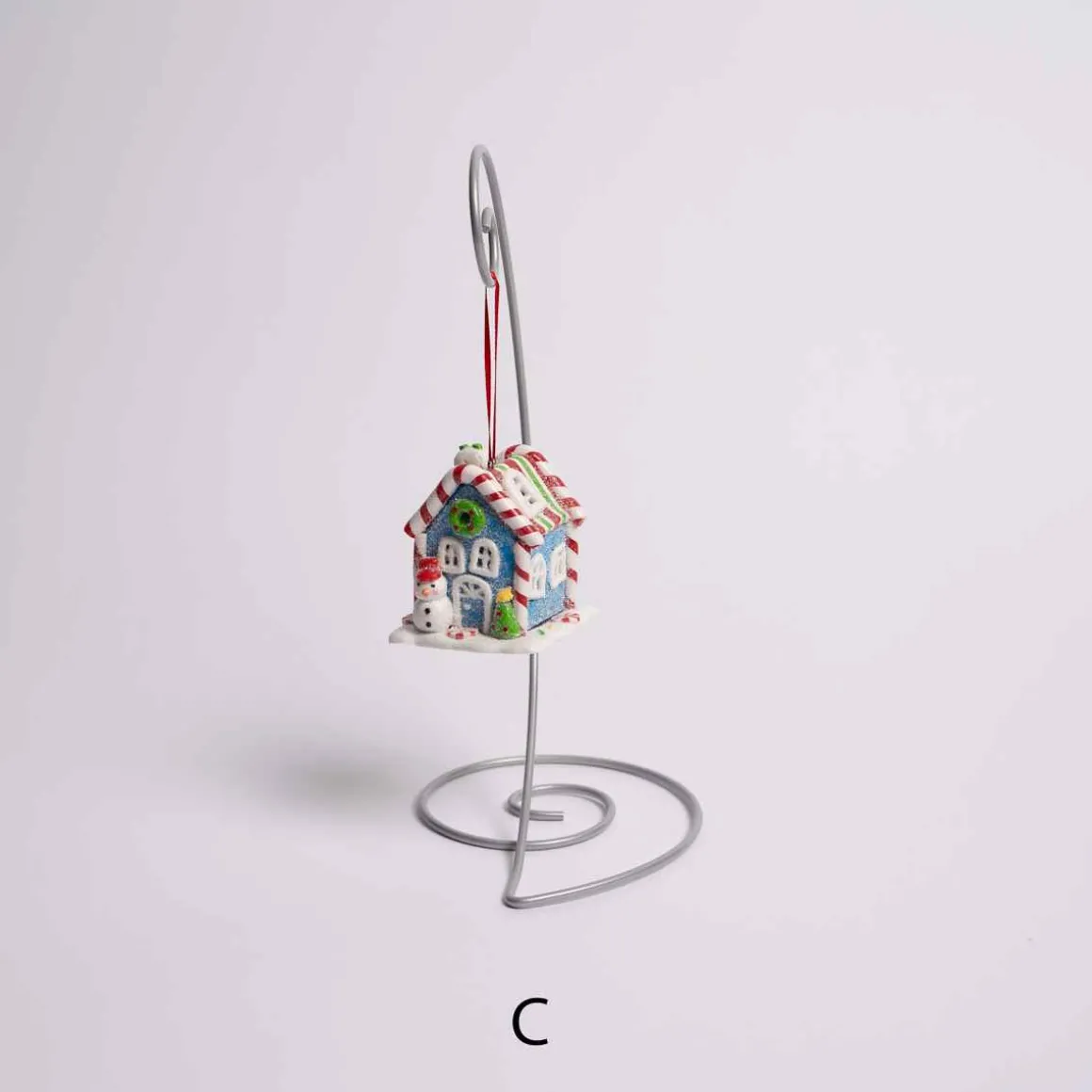 Peppermint House Ornament