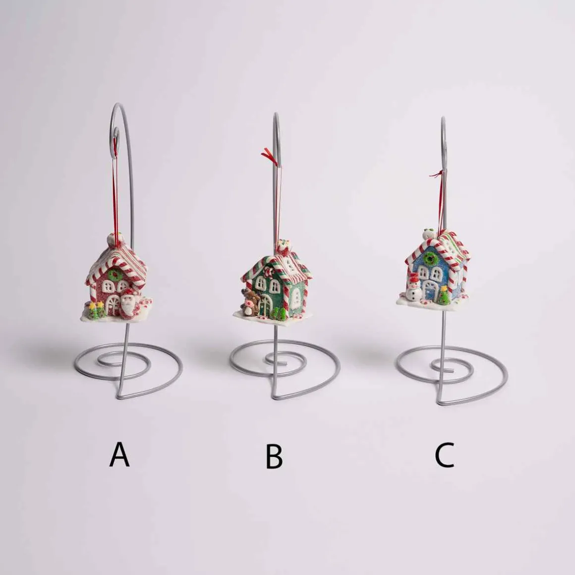 Peppermint House Ornament