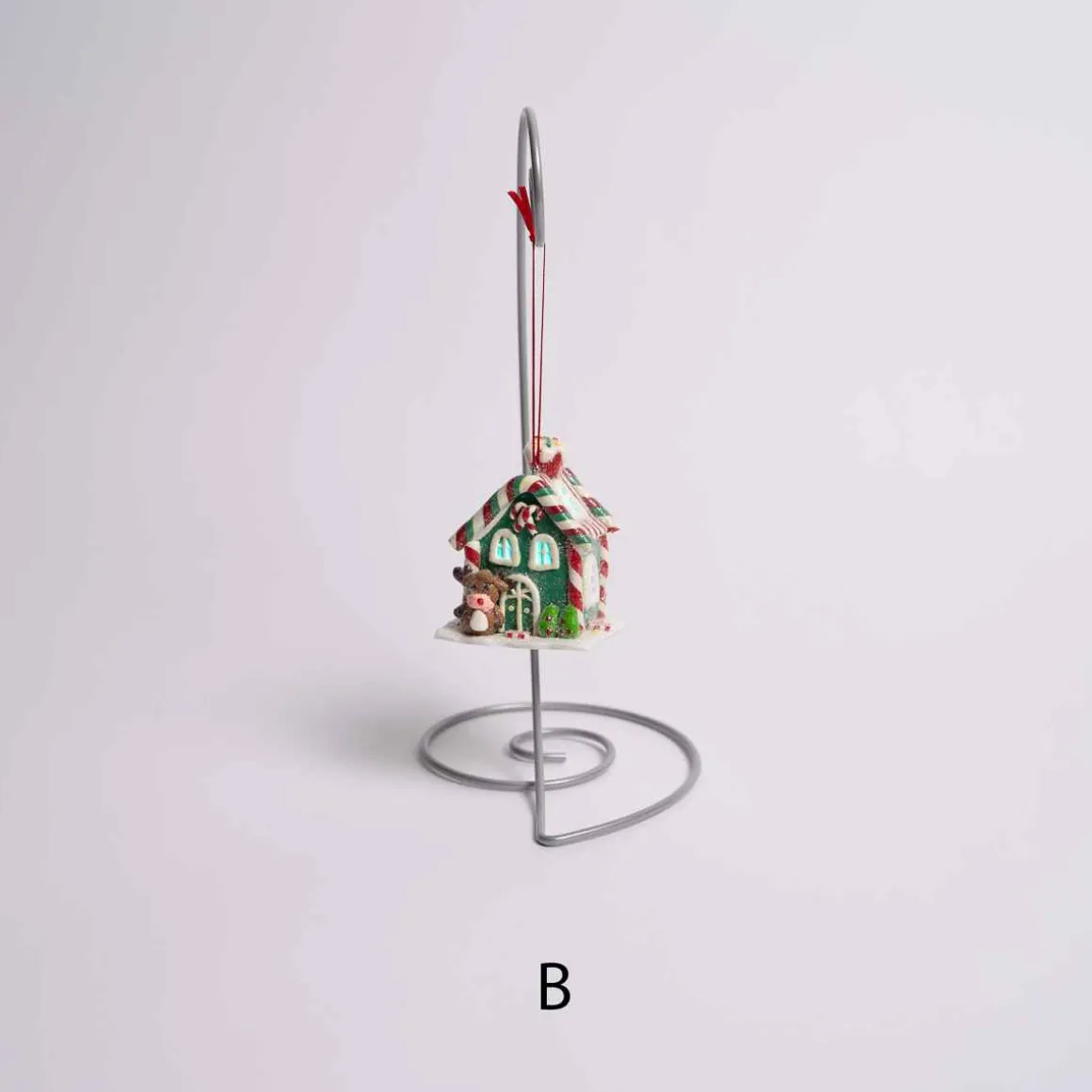 Peppermint House Ornament