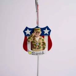 Personalized Army Ornament
