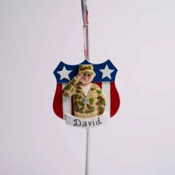 Personalized Army Ornament