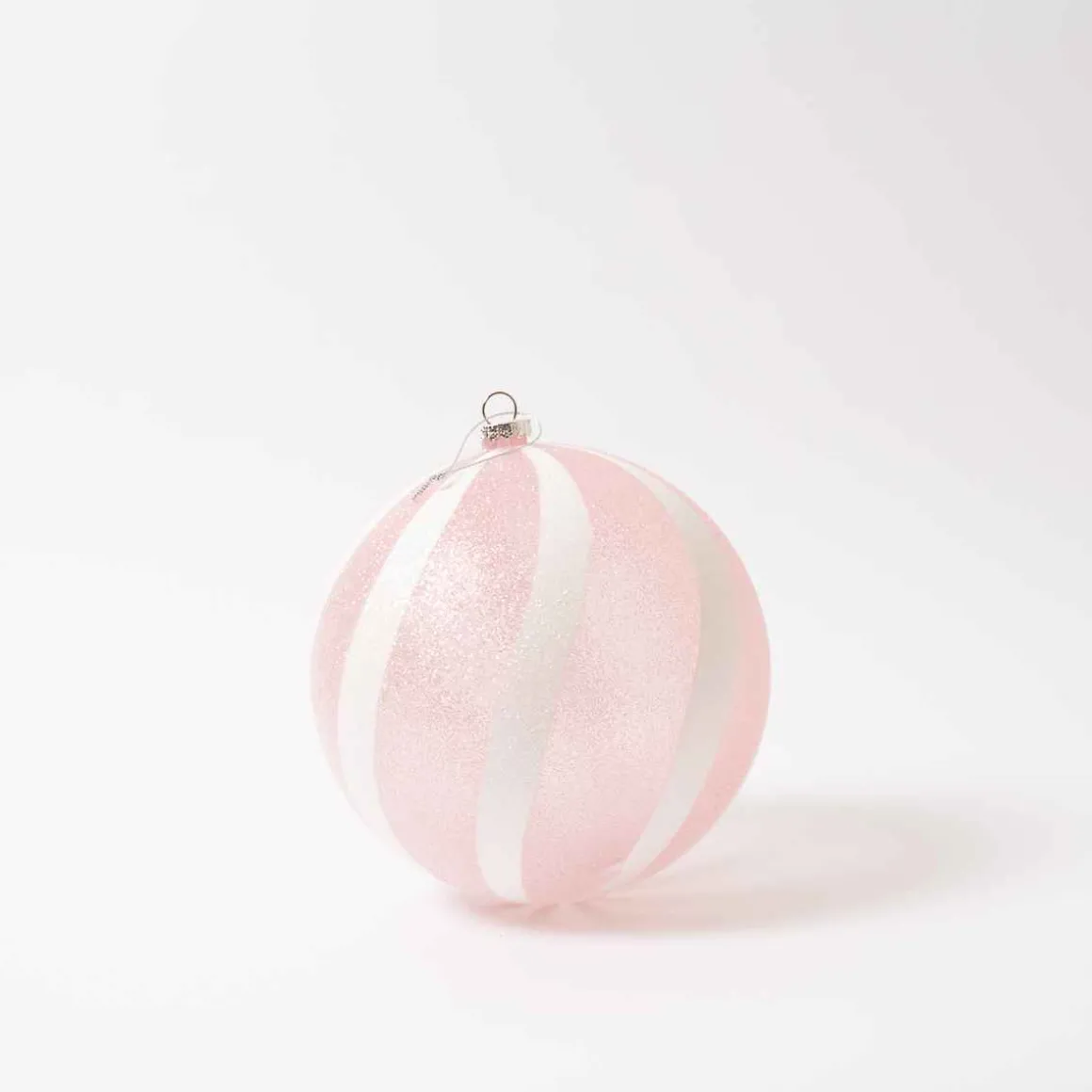 Pink White Glitter Candy Ball