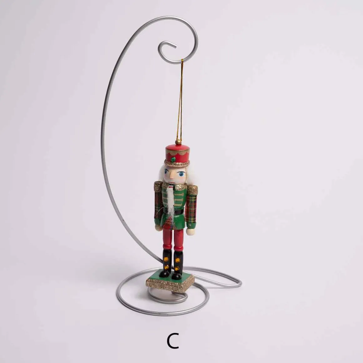 Plaid Nutcracker Ornament