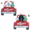 Poodle In Back Of Truck Ornament