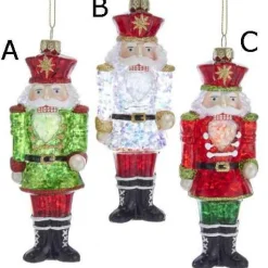 Red And Green Glass Nutcracker