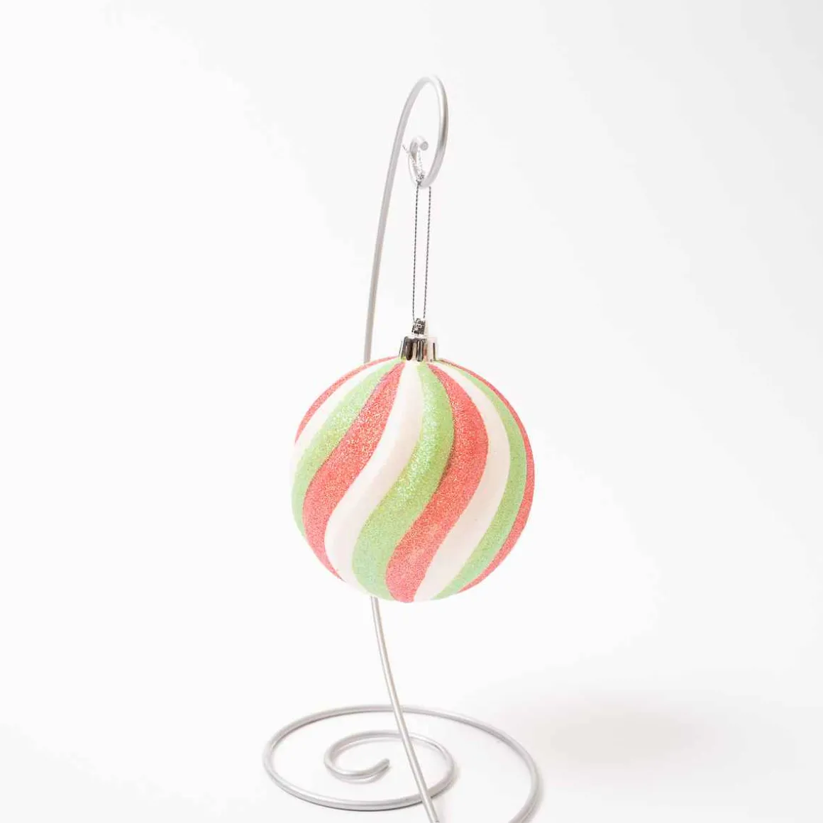 Red And Green Sugar Swirl Balls