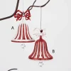 Red And White Glitter Bell