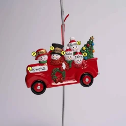 Red Truck Family Of 5