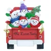 Red Truck Family Of Five Ornament