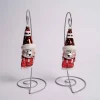 Red White Bear Ornament Set Of 2