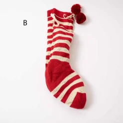 Red White Knit Stocking