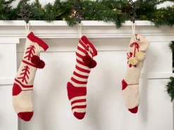 Red White Knit Stocking
