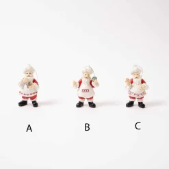Red White Sweets Santa Ornament