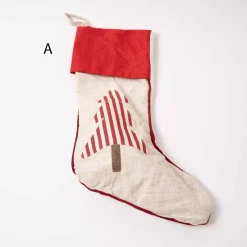 Red White Ticking Stockings