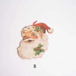 Retro Santa Face Ornament
