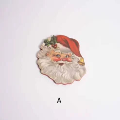 Retro Santa Face Ornament