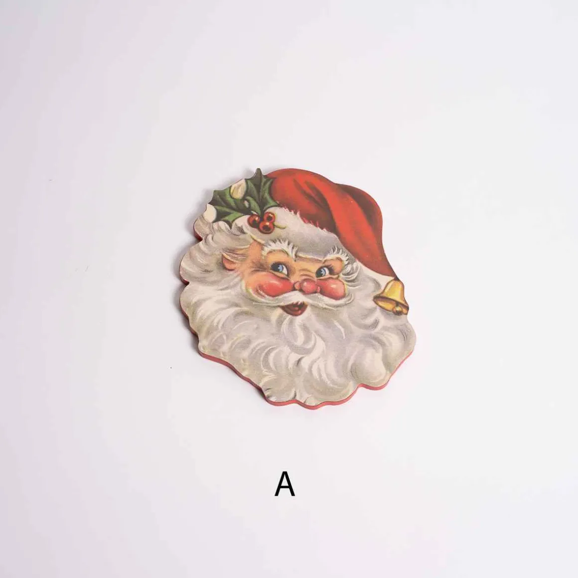 Retro Santa Face Ornament