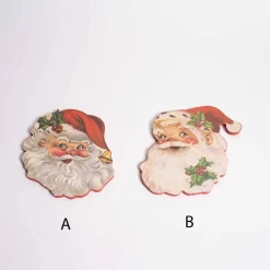 Retro Santa Face Ornament