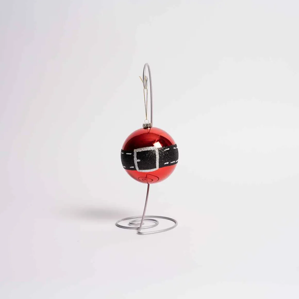 Santa Belt Ball Ornament Set Of 4