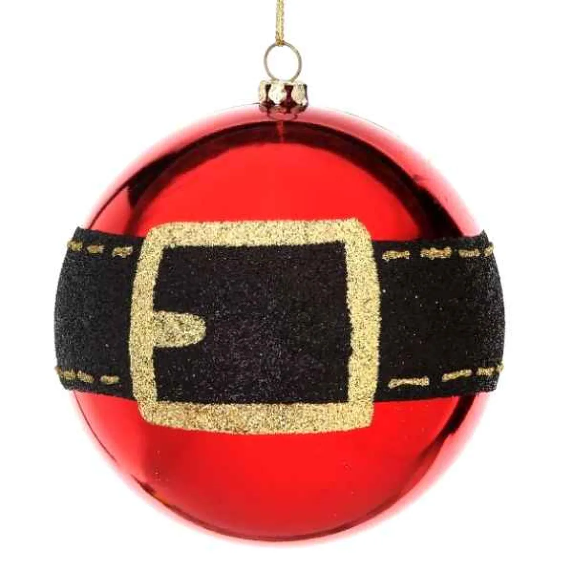 Santa Belt Ball Ornament Set Of 4