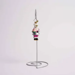 Santa Tower Of Flour Glass Gem Ornament