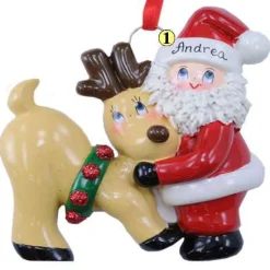 Santa With Reindeer