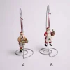 Santa With Wine Basket Ornament