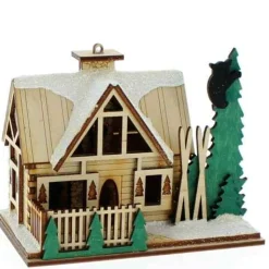 Santa's Ski Lodge Ornament