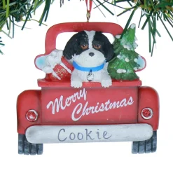 Shih-Tzu In Back Of Truck Ornament
